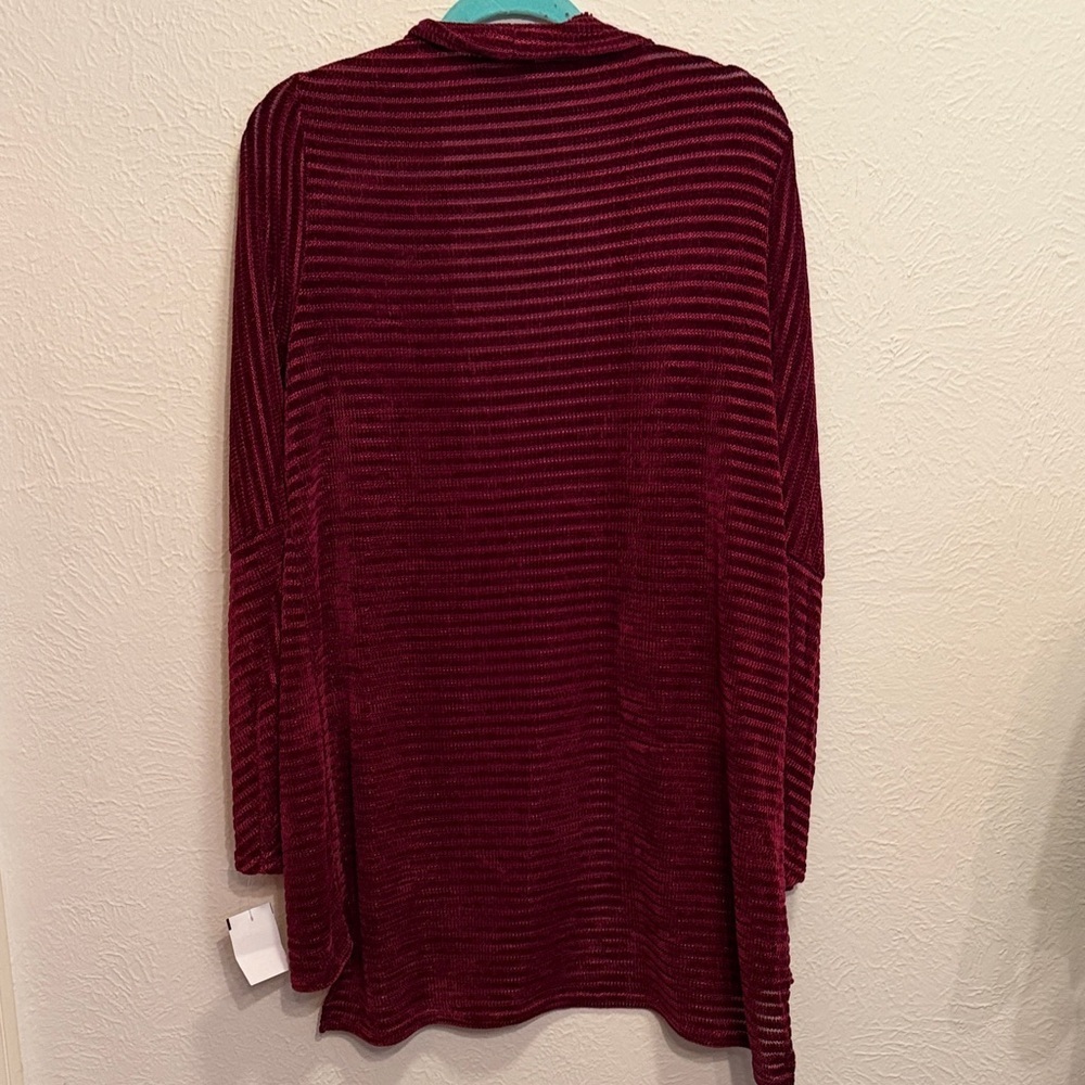 ⛽️⛽️⛽️BOGOHO⛽️⛽️⛽️Gramercy22 Women's Deep Red Cardigan-XL - Picture 7 of 8